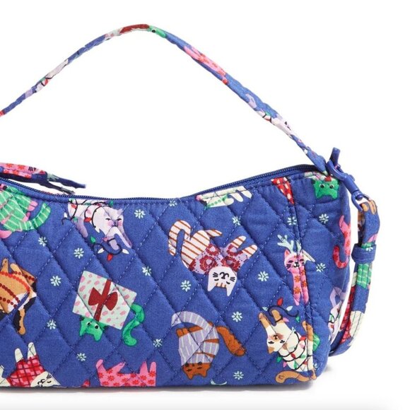 Vera Bradley Mini Slouchy Crossbody in Catnip Christmas NWT - Picture 4 of 5
